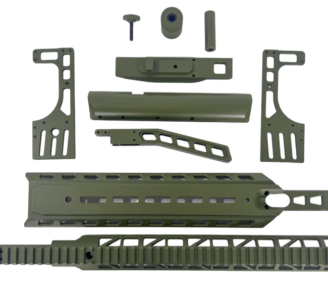 wet sprayed custom gun parts