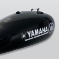 Custom Yamaha Motorcycle Fuel Tank Spraying – Black Widow Edition