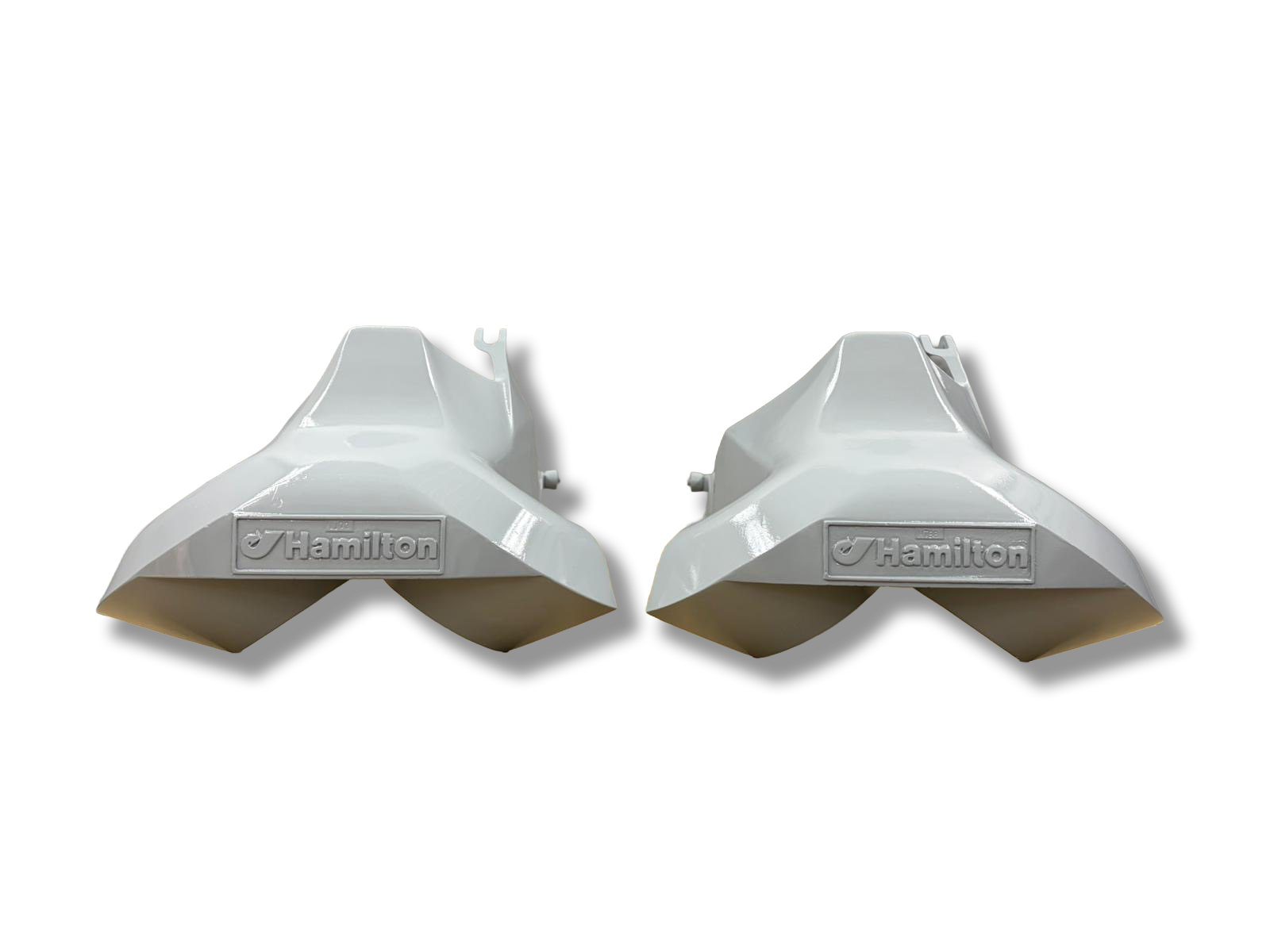 Hamilton marine jet components painted in grey